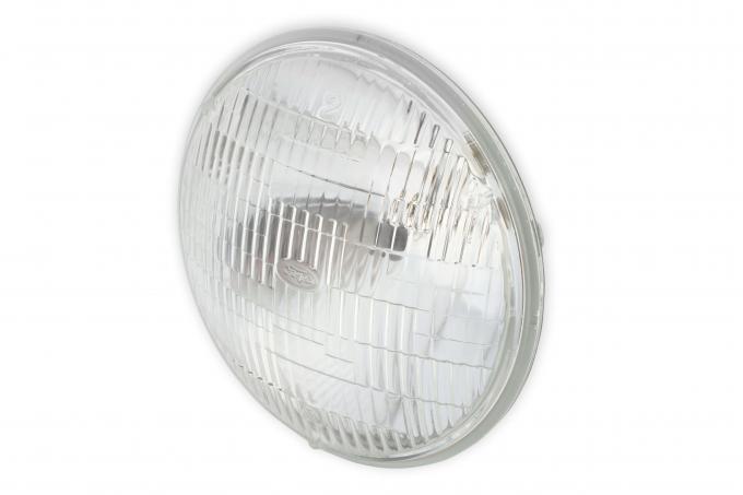 Scott Drake 1964-1973 Ford Mustang Headlight 7" Round Halogen Sealed Beam with FoMoCo Logo C0DZ-13007-A