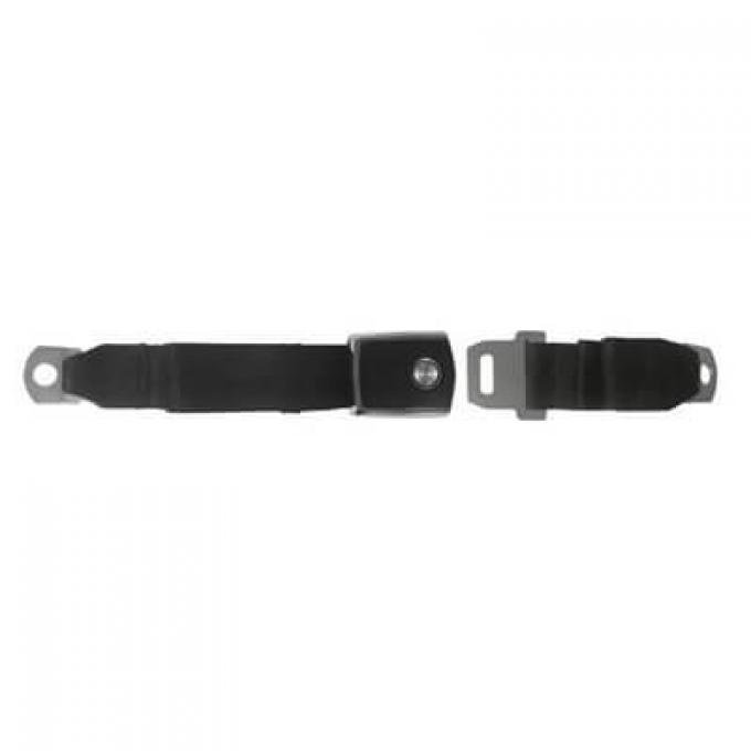 Scott Drake 1968-1970 Ford Mustang 68-70 Concours Deluxe Black Seat Belt SB-BK-68-C