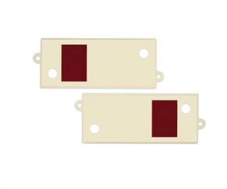 Scott Drake 1967 Ford Mustang 67-68 Deluxe Door Light Lens (Pair) C7ZZ-13731-B