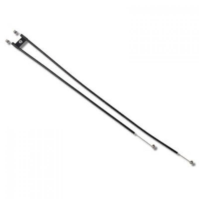 Scott Drake 1969-1973 Ford Mustang 69-73 Temperature and Defroster Cable Set (Without Air Conditioning) D1ZZ-18518-A