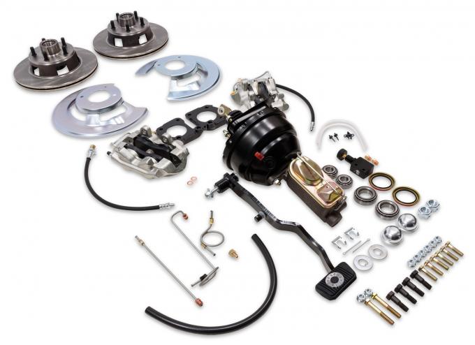 Scott Drake 1967-1969 Ford Mustang Front Power Disc Brake Conversion Kit DBC-A121-M-R