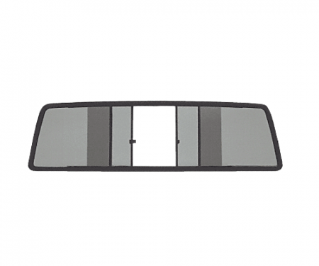 CRL Duo-Vent Four Panel Slider with Solar Glass for 1967-1972 Ford Truck