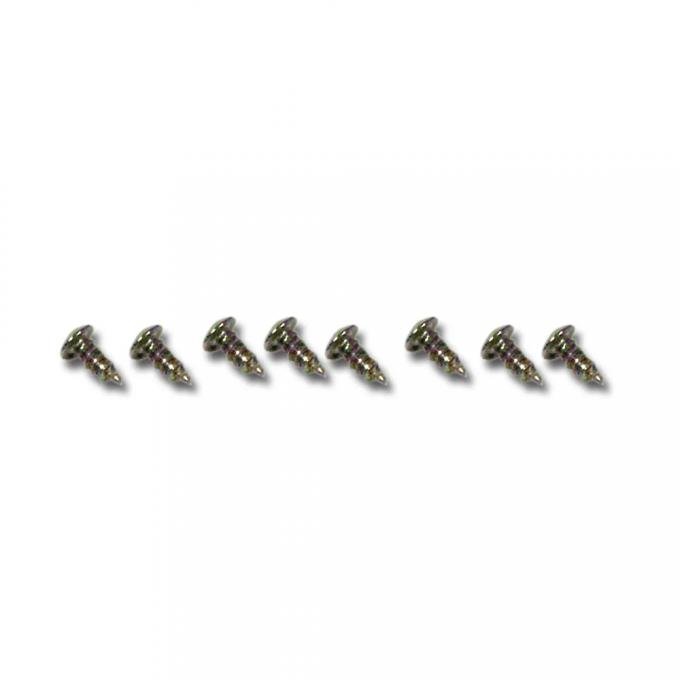 Corvette Windshield Side Moulding Door Jamb Screws, Coupe 8 Piece, 1963