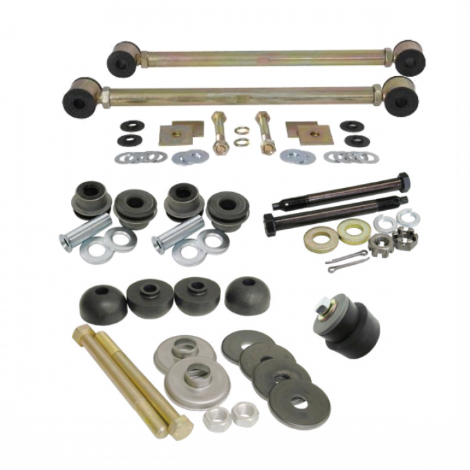 Corvette Rear Suspension Bushing Kit, with Adjustable Strut Rods, 1963-1979