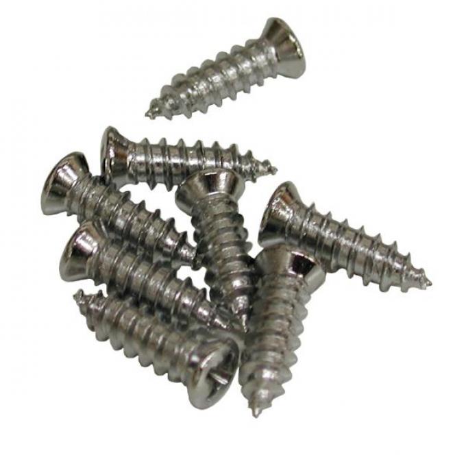 Corvette Astro Vent Deck Grille Screws, 8 Piece, 1968-1976