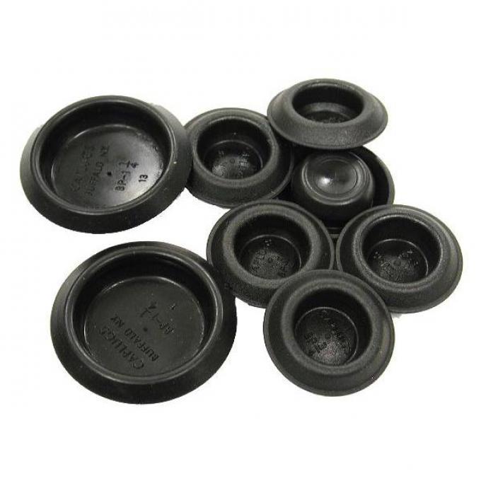 Corvette Floor Pan Drain Plugs, 8 Piece Set, 1963-1976