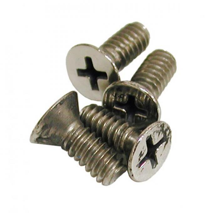 Redline Restomotive® 1968-1979 Chevrolet Corvette 4 Piece T-Top Rear Mount Plate Screw Set