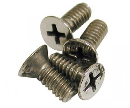 Redline Restomotive® 1968-1979 Chevrolet Corvette 4 Piece T-Top Rear Mount Plate Screw Set