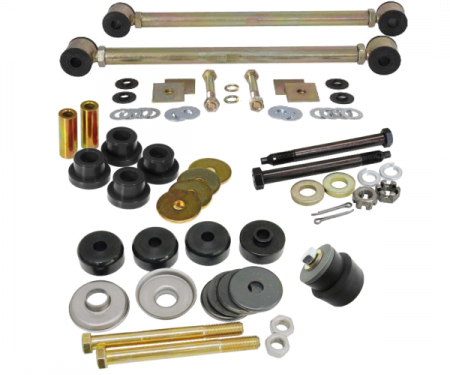 Corvette Rear Suspension Bushing Kit, with Adjustable Strut Rods & Polyurethane Bushings, 1963-1979