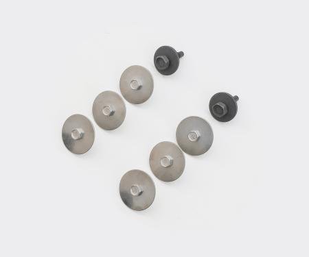 Detroit Muscle Technologies Mopar E Body 70-74 Rear Under Fender Plastic Splash Shield Fastener Screw Set - STAINLESS EXX7074SS80-FASTENERS