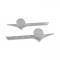 Dennis Carpenter Hood Side Emblem - "FORD F-100" - Chrome - 1956 Ford Truck B6C-16720-CPR