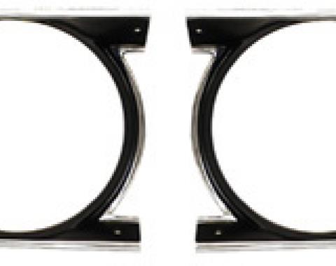 Classic Headquarters Camaro Standard Headlamp Bezels, Pair W-569