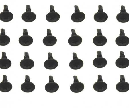 Classic Headquarters Roof Rail Weatherstrip Channel Screw Kit, 24 Pcs. H-114