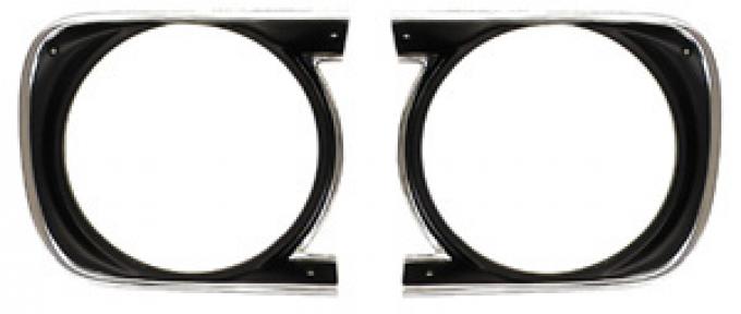 Classic Headquarters Camaro Standard Headlamp Bezels, Pair W-569