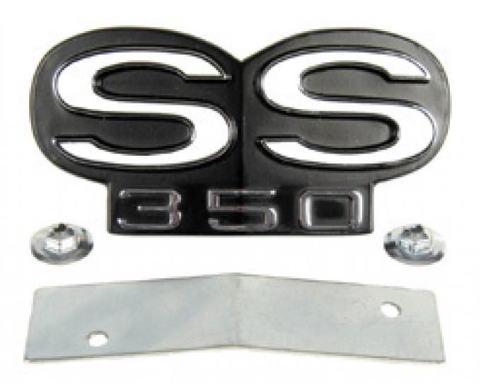 Classic Headquarters SS-350 Grille Emblem with Retainer W-868