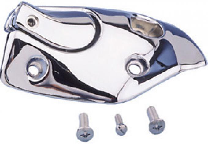 Classic Headquarters Right Hand Convertible Sunvisor Bracket-Chrome W-332