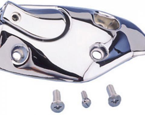 Classic Headquarters Right Hand Convertible Sunvisor Bracket-Chrome W-332