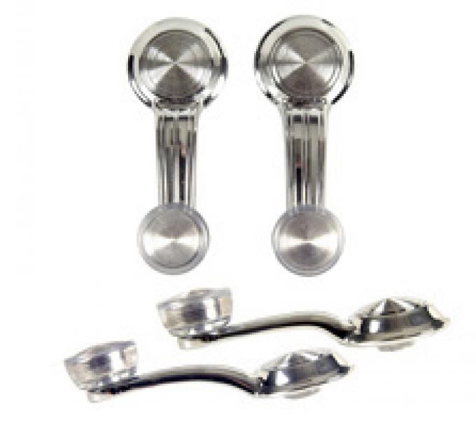 Classic Headquarters "F" Front and Rear Window Crank Set Clear (4) W-928
