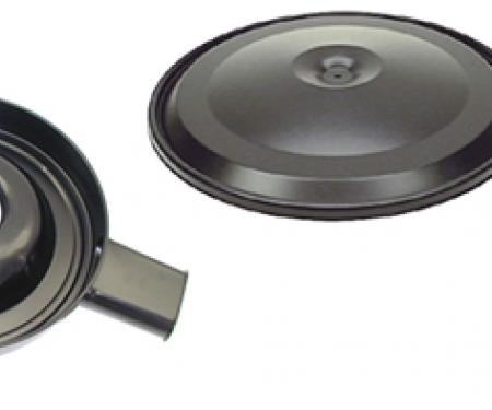 Classic Headquarters Dual Snorkle Air Cleaner - Black Lid-Filter W-460A