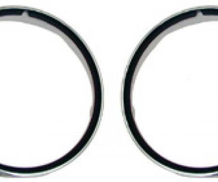 Classic Headquarters Camaro Headlight Bezels with Trim, Pair W-755