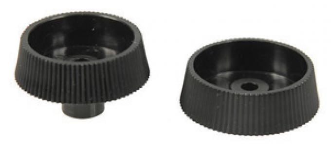 Classic Headquarters Inner Radio Knob, Pair (Black) W-197