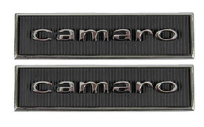 Classic Headquarters Standard Door Panel 'Camaro' Emblem, Pair W-094