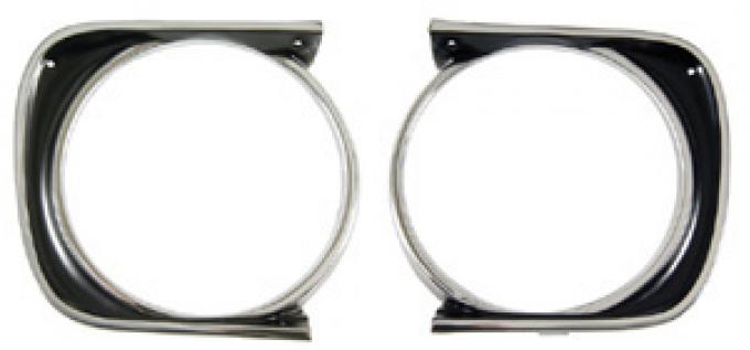 Classic Headquarters Camaro Standard Headlamp Bezels, Pair W-151