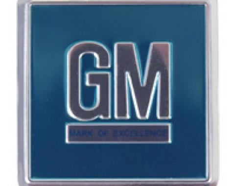1964 GM Mark Of Excellence Turquoise Door Jamb Embossed Foil Decal 2 Sticker 