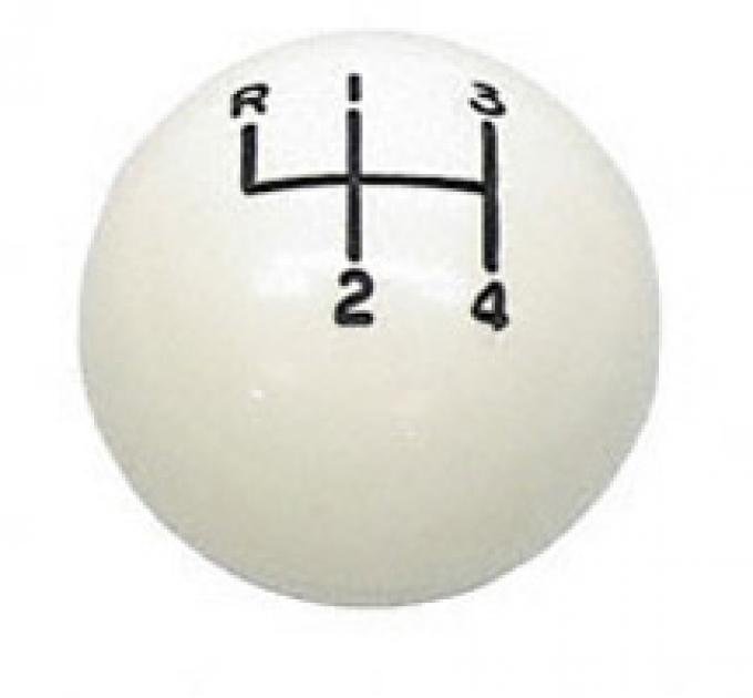 Classic Headquarters White 4 Speed Ball 5/16" W-183B