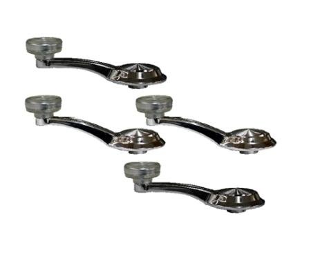 Classic Headquarters Window Crank Handle Set, Clear Knobs R-428