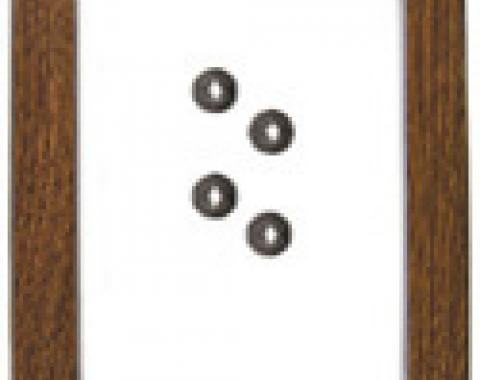 Classic Headquarters A/T Console Shift Plate with Woodgrain W-345A