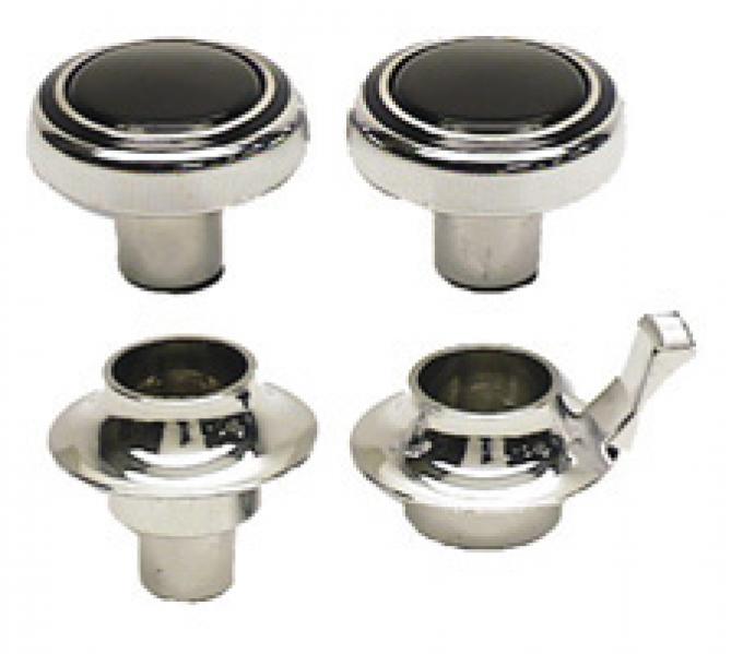 Classic Headquarters Radio Knob Set-Mono (4 Pieces) W-860