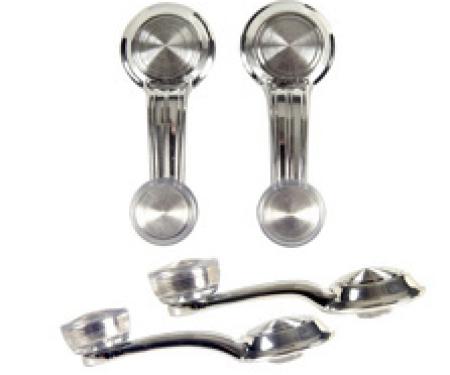 Classic Headquarters "F" Front and Rear Window Crank Set Clear (4) W-928
