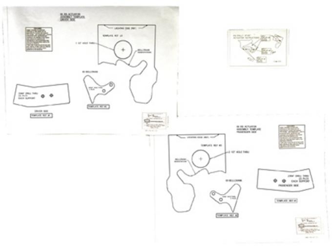 Classic Headquarters Camaro Rallysport Fenderwell Template Kit W-879