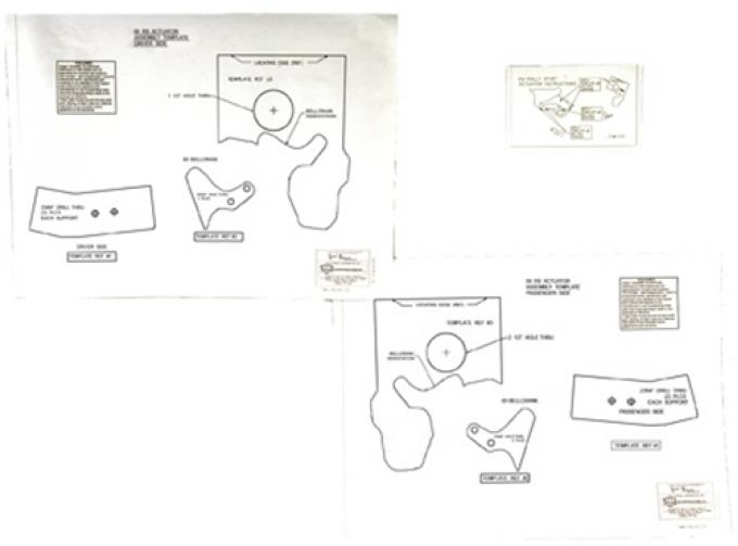 Classic Headquarters Camaro Rallysport Fenderwell Template Kit W-879