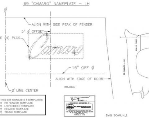 Classic Headquarters SS-350 Emblem Template Kit W-720