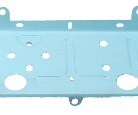 Classic Headquarters Nova Blue Battery Temp Gauge Mount Plate (Rear) W-106D