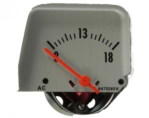 Classic Headquarters Camaro Console Volt Gauge, Silver W-583A