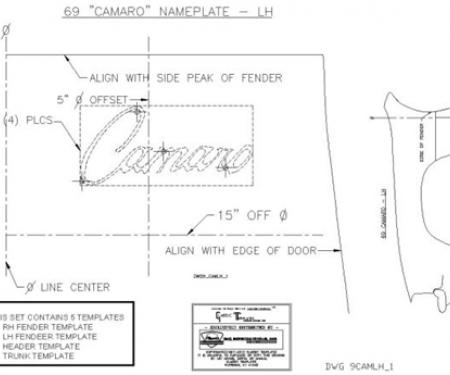 Classic Headquarters SS-350 Emblem Template Kit W-720