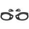 Metro Moulded Parts 1960-1972 Buick / Oldsmobile / Pontiac / Chevrolet Door Handle Pads. 2-5/8" Long & 1-1/8" Long. Set r&l MP 989-D