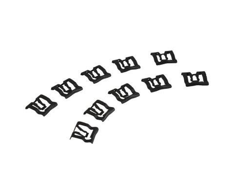 Redline Restomotive® 1965-1986 Ford Car 10 Piece Windshield and Back Glass Molding Clip Set