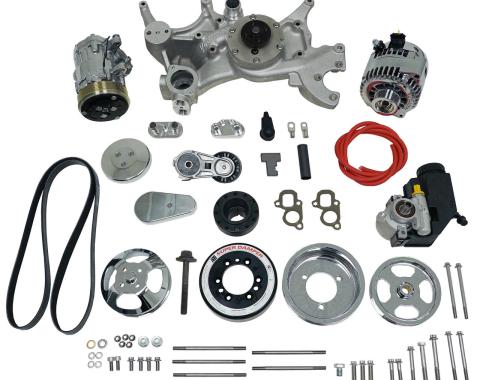 Vintage Air Front Runner™ Drive System GM LT1 Dry-Sump Polished/Chrome with Power Steering 175045