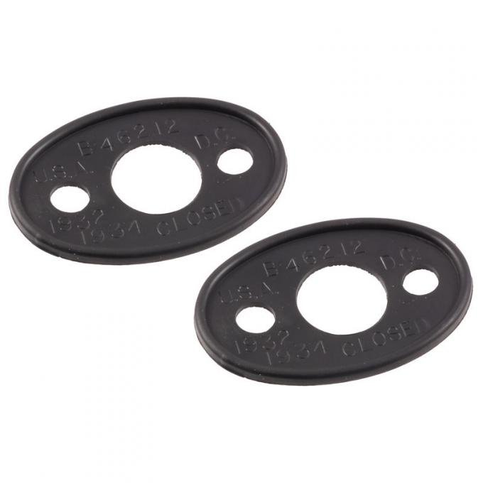 Dennis Carpenter Outside Door Handle Pads - 1932-36 Ford Truck, 1932-34 Ford Car B-7022428