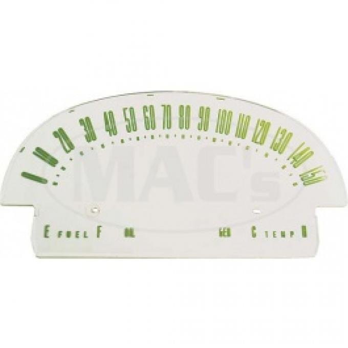 Ford Thunderbird Speedometer Face Plate, With Recessed Numbers, 1955-56