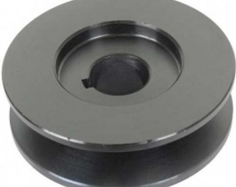 PowerGen Replacement Pulley, For 1/2 Belt, Powder-Coated Black Finish, 1955-57