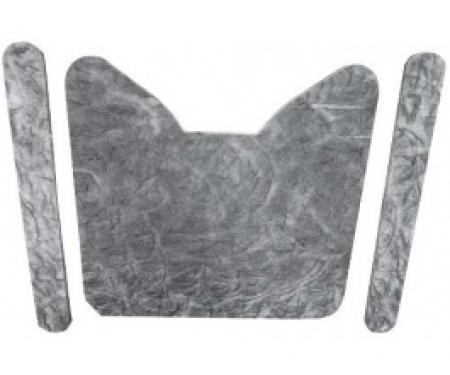 Ford Thunderbird Hood Insulation Pad Set, Die-Cut Fiberglass, 3 Pieces, 1964-65