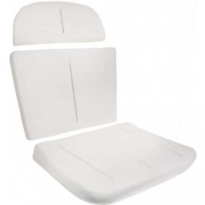 Ford Thunderbird Molded Bucket Seat Foam, 3 Piece Set, Reclining Passenger Seat, 1966