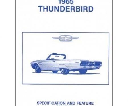 Thunderbird Facts & Features Manual, 18 Pages, 1965