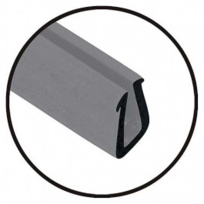 Ford Thunderbird Door Glass Retainer, Rubber, 1955-56