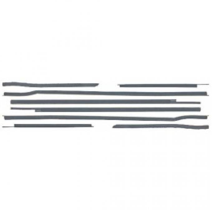 Ford Thunderbird Belt Weatherstrip Kit, 8 Pieces, Convertible, 1958-60